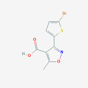 molecular formula C9H6BrNO3S B1322520 3-(5-Bromothien-2-yl)-5-methylisoxazole-4-carboxylic acid CAS No. 951499-33-5