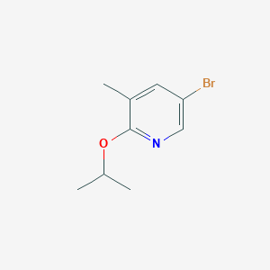 molecular formula C9H12BrNO B1322523 5-Bromo-2-isopropoxy-3-methylpyridine CAS No. 760207-88-3