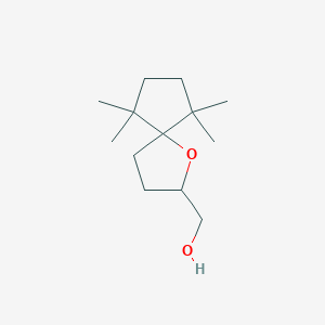molecular formula C13H24O2 B13225268 {6,6,9,9-Tetramethyl-1-oxaspiro[4.4]nonan-2-yl}methanol 