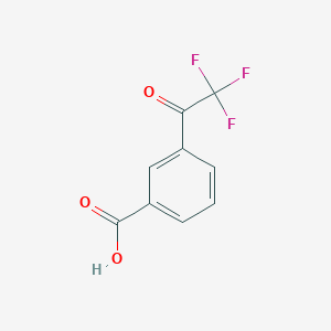 molecular formula C9H5F3O3 B1322538 3-(2,2,2-Trifluoroacetyl)benzoic acid CAS No. 213598-05-1