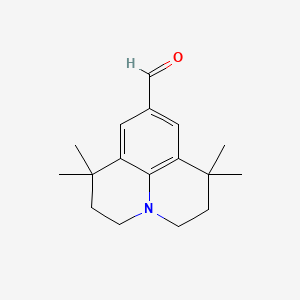molecular formula C17H23NO B1322541 1,1,7,7-Tetramethyl-2,3,6,7-tetrahydro-1h,5h-pyrido[3,2,1-ij]quinoline-9-carbaldehyde CAS No. 216978-79-9
