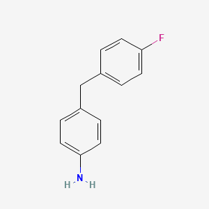 molecular formula C13H12FN B1322542 4-[(4-Fluorophenyl)methyl]aniline CAS No. 129121-50-2