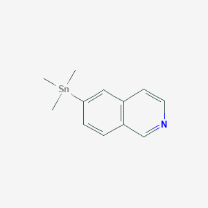 molecular formula C12H15NSn B1322556 6-Trimethylstannanylisoquinoline CAS No. 552331-36-9