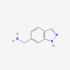 molecular formula C8H9N3 B1322564 (1H-indazol-6-yl)methanamine CAS No. 710943-26-3