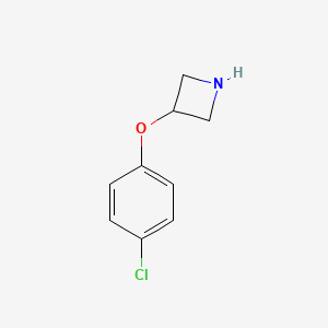 molecular formula C9H10ClNO B1322565 3-(4-Chlorophenoxy)azetidine CAS No. 753445-45-3