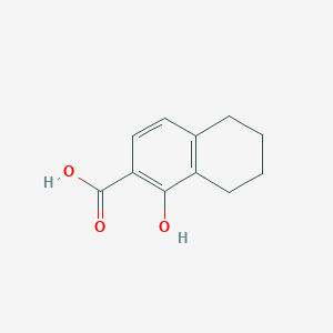 molecular formula C11H12O3 B1322574 1-Hydroxy-5,6,7,8-tetrahydronaphthalene-2-carboxylic acid CAS No. 103986-80-7