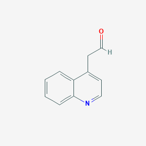 molecular formula C11H9NO B1322582 2-(Quinolin-4-YL)acetaldehyde CAS No. 545423-96-9
