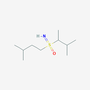 molecular formula C10H23NOS B13225864 Imino(3-methylbutan-2-yl)(3-methylbutyl)-lambda6-sulfanone 