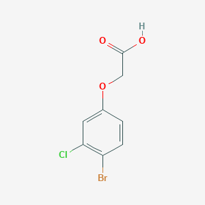 molecular formula C8H6BrClO3 B1322587 2-(4-Bromo-3-chlorophenoxy)acetic acid CAS No. 90004-81-2