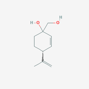 molecular formula C10H16O2 B132259 (4R)-1-Hydroxy-4-(1-methylethenyl)-2-cyclohexene-1-methanol CAS No. 1276016-63-7