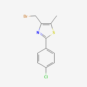 4-(Bromomethyl)-2-(4-chlorophenyl)-5-methyl-1,3-thiazole