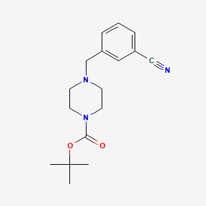 molecular formula C17H23N3O2 B1322611 tert-Butyl 4-(3-cyanobenzyl)piperazine-1-carboxylate CAS No. 203047-35-2