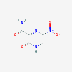 6-Nitro-3-oxo-3,4-dihydropyrazine-2-carboxamide