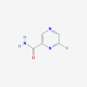 molecular formula C5H4FN3O B1322613 6-氟吡嗪-2-羧酸酰胺 CAS No. 356783-47-6