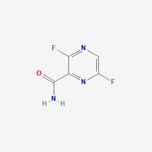 molecular formula C5H3F2N3O B1322614 3,6-二氟吡嗪-2-甲酰胺 CAS No. 356783-29-4
