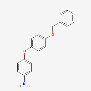molecular formula C19H17NO2 B1322617 4-[4-(苄氧基)苯氧基]苯胺 CAS No. 155828-47-0