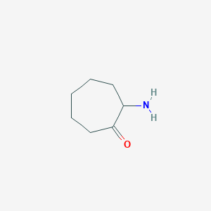 molecular formula C7H13NO B13226196 2-Aminocycloheptan-1-one 