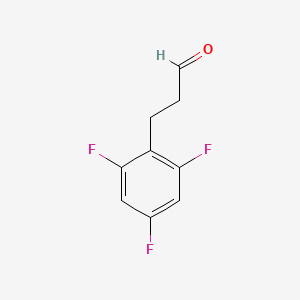 molecular formula C9H7F3O B1322625 3-(2,4,6-Trifluoro-phenyl)-propionaldehyde CAS No. 377084-11-2