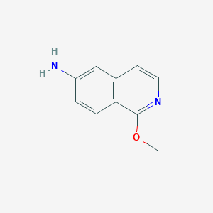 molecular formula C10H10N2O B1322626 1-甲氧基异喹啉-6-胺 CAS No. 347146-47-8