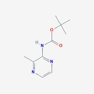 molecular formula C10H15N3O2 B13226309 tert-butyl N-(3-methylpyrazin-2-yl)carbamate 