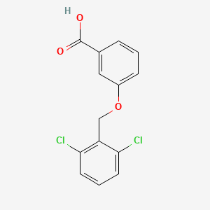 molecular formula C14H10Cl2O3 B1322637 3-[(2,6-Dichlorobenzyl)oxy]benzoic acid CAS No. 938273-34-8
