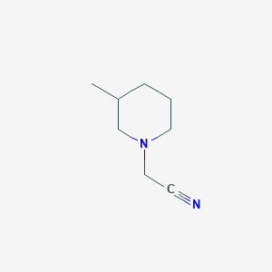 molecular formula C8H14N2 B1322651 2-(3-甲基哌啶基)乙腈 CAS No. 951905-03-6