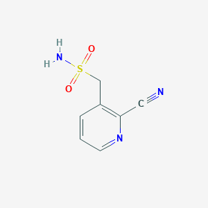 molecular formula C7H7N3O2S B13226512 (2-Cyanopyridin-3-yl)methanesulfonamide 