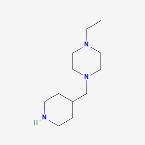 molecular formula C12H25N3 B1322655 1-Ethyl-4-(piperidin-4-ylmethyl)piperazine CAS No. 775288-25-0