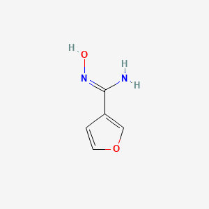 molecular formula C5H6N2O2 B13226556 N'-hydroxyfuran-3-carboximidamide CAS No. 58905-70-7