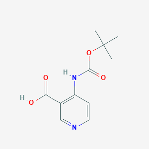 molecular formula C11H14N2O4 B1322660 4-((tert-Butoxycarbonyl)amino)nicotinic acid CAS No. 171178-34-0