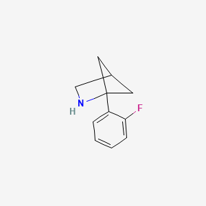 molecular formula C11H12FN B13226613 1-(2-Fluorophenyl)-2-azabicyclo[2.1.1]hexane 