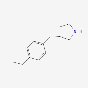 molecular formula C14H19N B13226676 6-(4-Ethylphenyl)-3-azabicyclo[3.2.0]heptane 