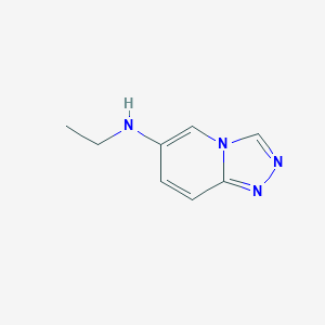 molecular formula C8H10N4 B13226724 N-Ethyl-[1,2,4]triazolo[4,3-a]pyridin-6-amine 