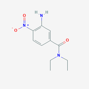 molecular formula C11H15N3O3 B1322673 3-Amino-N,N-diethyl-4-nitrobenzamide CAS No. 474020-77-4