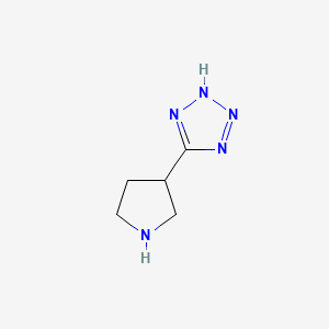 molecular formula C5H9N5 B1322676 5-(Pyrrolidin-3-yl)-2H-tetrazole CAS No. 570424-05-4
