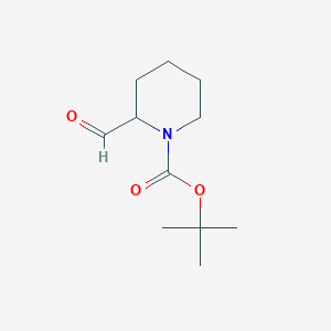 molecular formula C11H19NO3 B132268 Tert-butyl 2-formylpiperidine-1-carboxylate CAS No. 157634-02-1
