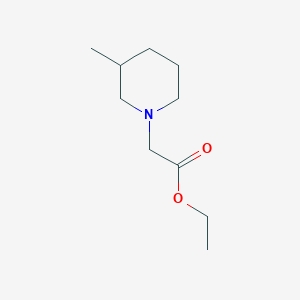molecular formula C10H19NO2 B1322684 Ethyl (3-methylpiperidin-1-yl)acetate CAS No. 891425-76-6