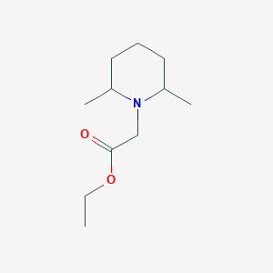 molecular formula C11H21NO2 B1322686 ethyl 2-(2,6-dimethylpiperidin-1-yl)acetate CAS No. 91370-59-1