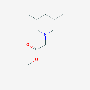 molecular formula C11H21NO2 B1322687 Ethyl (3,5-dimethylpiperidin-1-yl)acetate CAS No. 901629-09-2