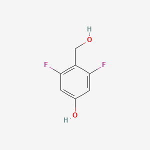 molecular formula C7H6F2O2 B1322694 2,6-Difluoro-4-hydroxybenzyl alcohol CAS No. 438049-36-6