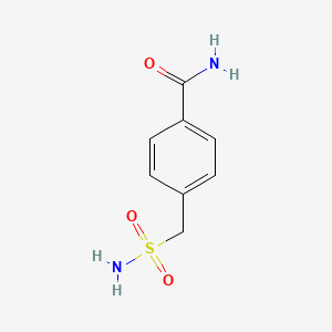 molecular formula C8H10N2O3S B13226987 4-(Sulfamoylmethyl)benzamide 