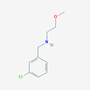 molecular formula C10H14ClNO B13227026 [(3-Chlorophenyl)methyl](2-methoxyethyl)amine 