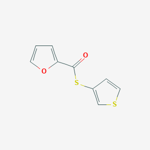 molecular formula C9H6O2S2 B13227226 S-(3-thienyl) 2-furancarbothioate 