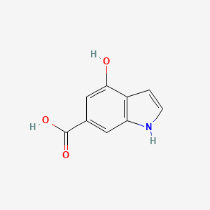 molecular formula C9H7NO3 B1322728 4-Hydroxy-1H-indole-6-carboxylic acid CAS No. 40990-52-1