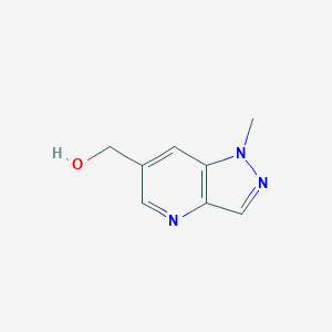 molecular formula C8H9N3O B13227337 (1-Methyl-1H-pyrazolo[4,3-B]pyridin-6-YL)methanol 