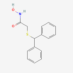 molecular formula C15H15NO2S B1322734 2-[(diphenylmethyl)sulfanyl]-N-hydroxyacetamide CAS No. 63547-44-4