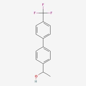 molecular formula C15H13F3O B1322735 1-(4'-Trifluoromethyl-biphenyl-4-yl)-ethanol 