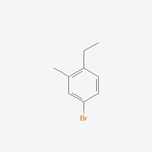 molecular formula C9H11Br B13227582 4-Bromo-1-ethyl-2-methylbenzene 