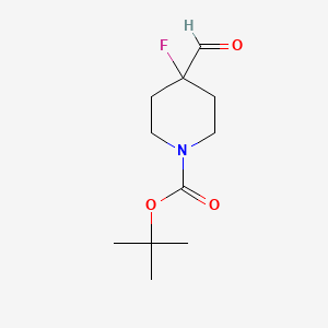 Tert-butyl 4-fluoro-4-formylpiperidine-1-carboxylate