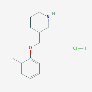 molecular formula C13H20ClNO B1322786 3-[(2-Methylphenoxy)methyl]piperidine hydrochloride CAS No. 28559-43-5